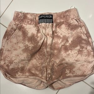 Pink Pajama Shorts with Elastic Waistband and Soft Fabric